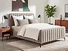 Bed Boucle LUNAN 120 x 200 cm (EU Small Double) Taupe