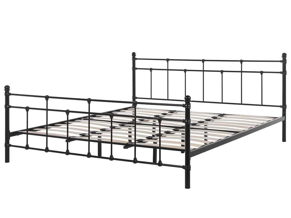 Steel frame king bed discount