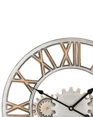 Zegar ścienny SEON 46 cm Metal Srebrny_731874