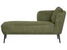 Chaise longue à droite en tissu vert foncé ARTHEZE_930142