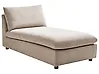 Chaise longue VIZILLE Tela Gris pardo