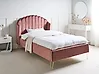 Bed Velvet AMBILLOU 120 x 200 cm (EU Small Double) Pink