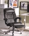 Kancelářská židle z eko kůže černá LUXURY_748423