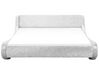 Sametová vodní postel 180 x 200 cm stříbrná AVIGNON_737362