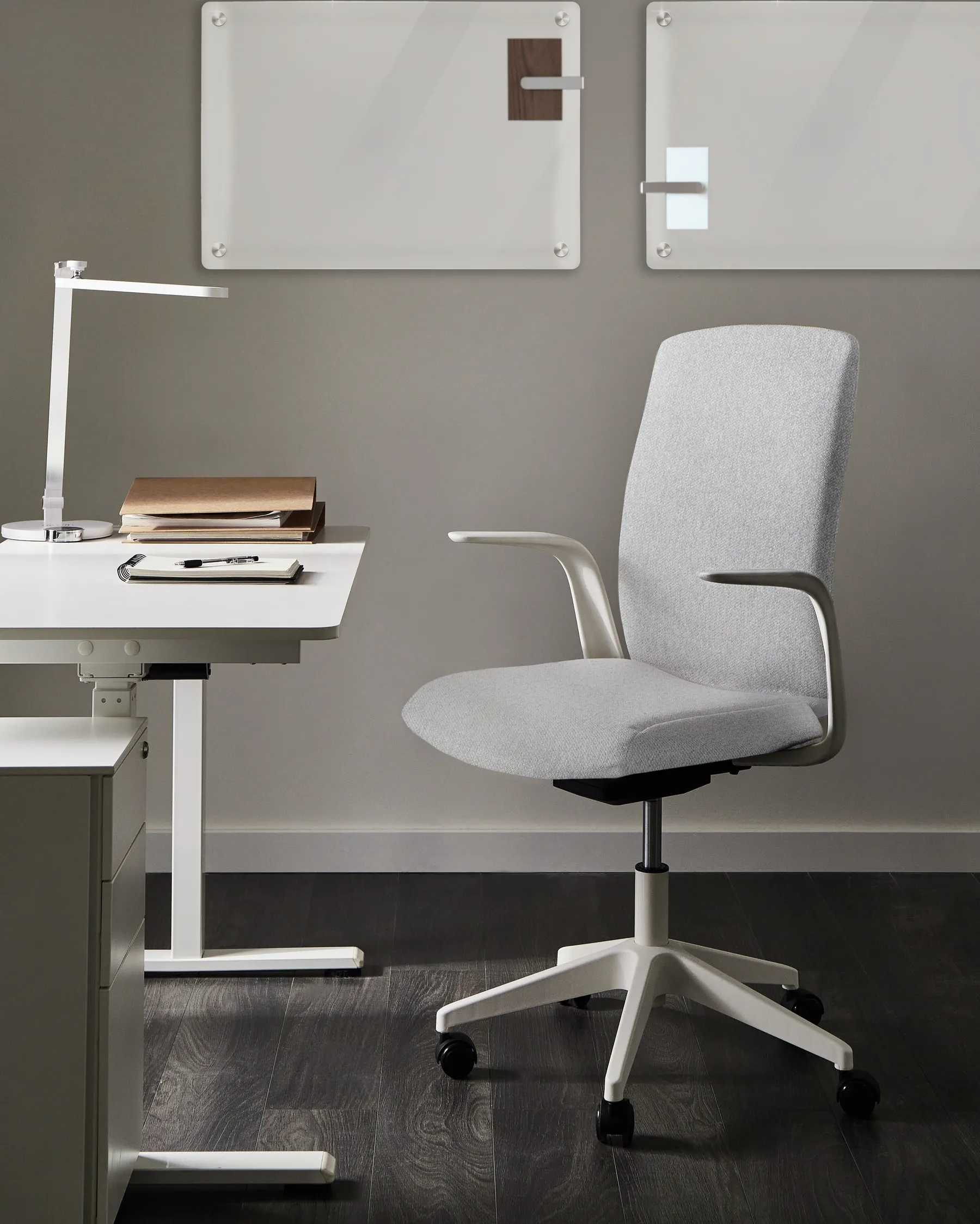 Office Chair CAPTAIN Fabric Light Grey_1008579