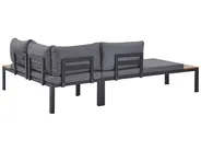 Garden Corner Sofa with Table 4 Seater PIENZA II Modular Grey Right Hand_776803