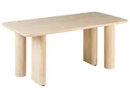 Dining Table BARROY Travertine Effect 180 cm 90 cm_1002763