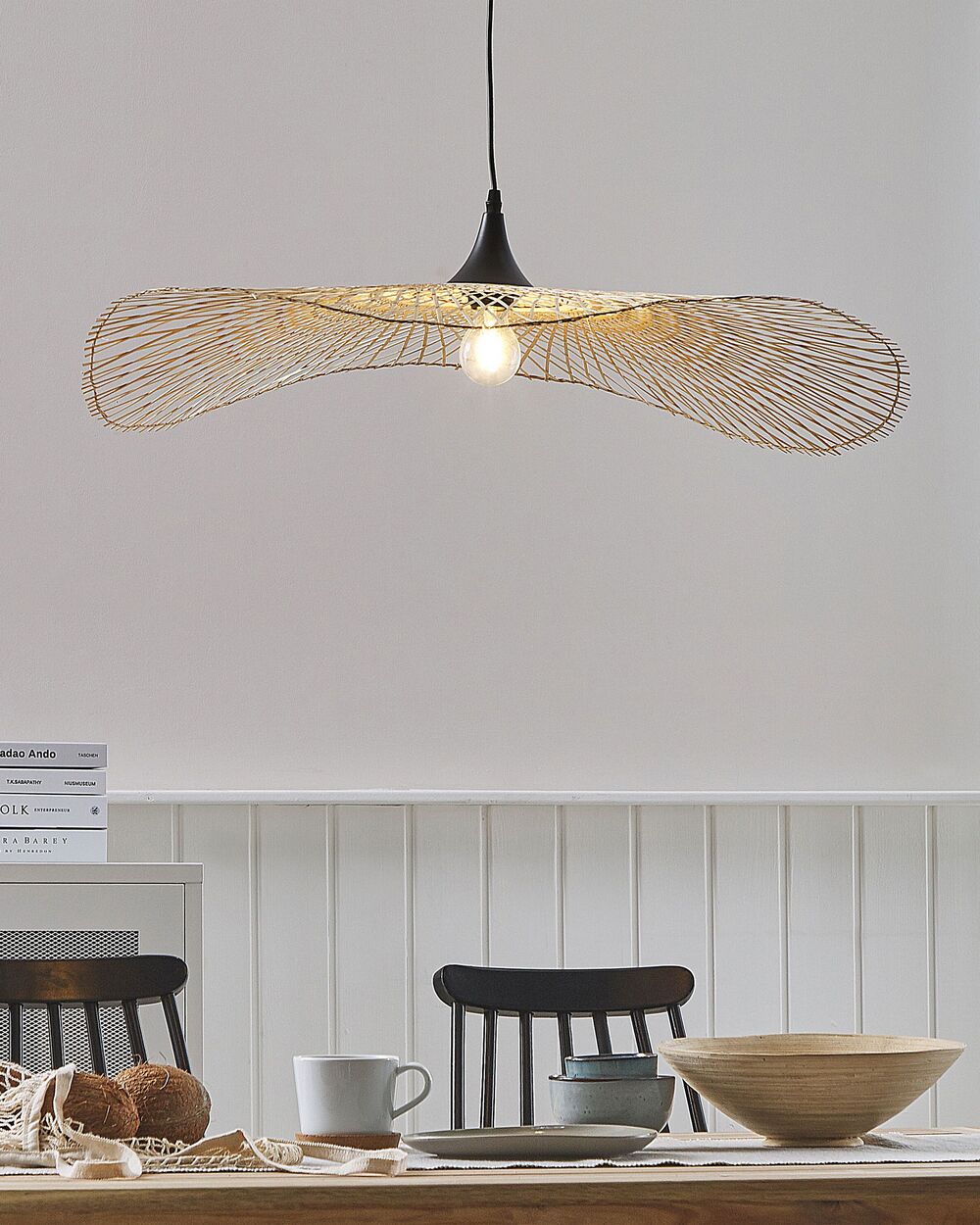 Lampe suspension FLOYD Bambou Marron clair