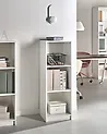 Háromszintes könyvespolc ZEHNA 117 cm Fehér
