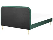 Bed Velvet FLAYAT 160 x 200 cm (EU King Size) Emerald Green_834111