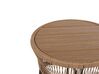 PE Rattan Bistro Set Brown with Grey GARGANO_812233