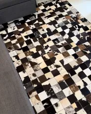 Rug CERLI White 140 x 200 cm Leather_957110