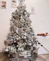 Künstlicher Weihnachtsbaum schneebedeckt 180 cm weiß BASSIE_915688