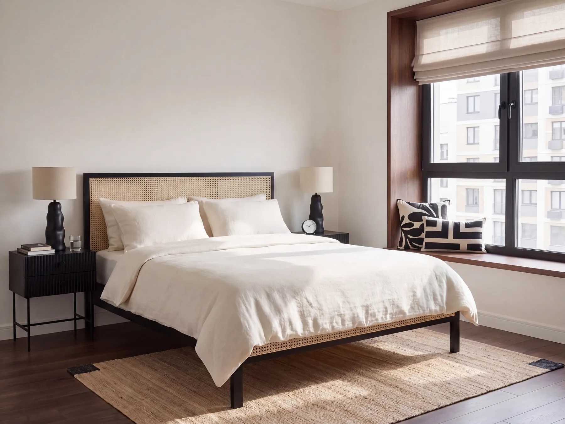 Bed Pine Wood SALERNAS 160 x 200 cm (EU King Size) Black_976979