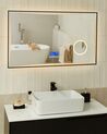 LED Wall Mirror with Bluetooth Speaker 100 x 60 cm Silver ONLAY_932270