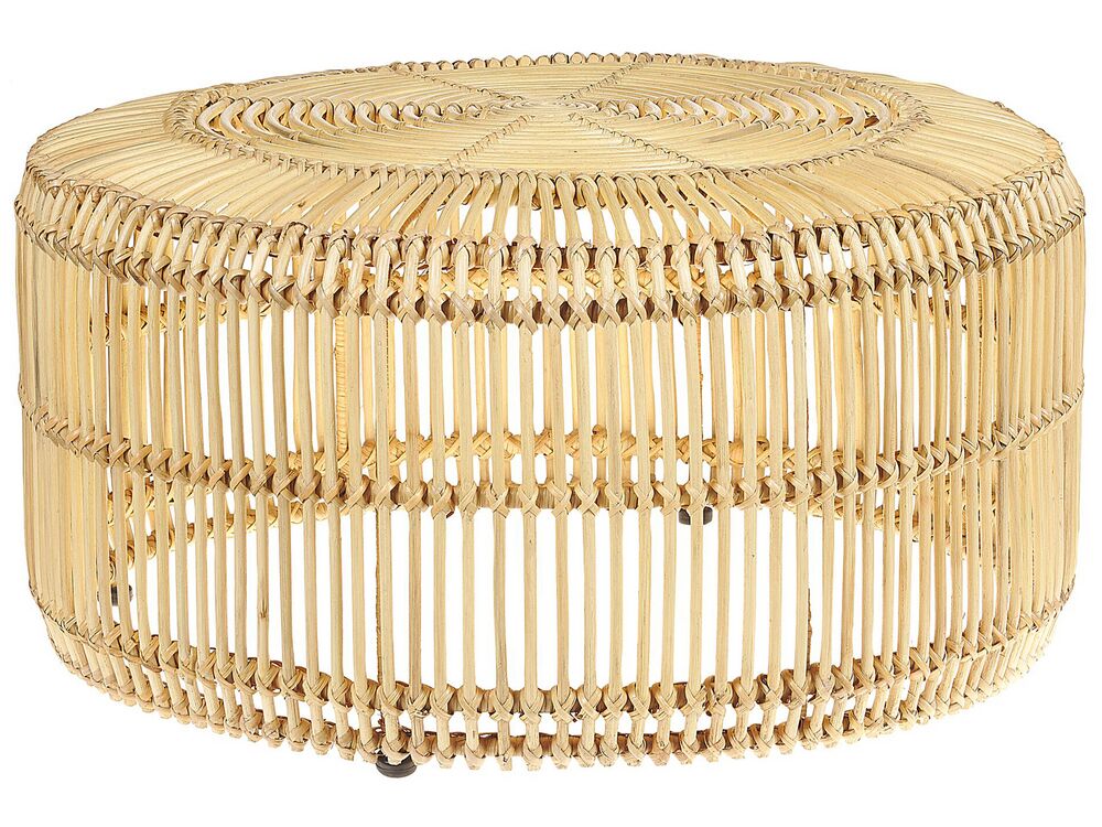 Coffee Table LIMNI Rattan Light Brown