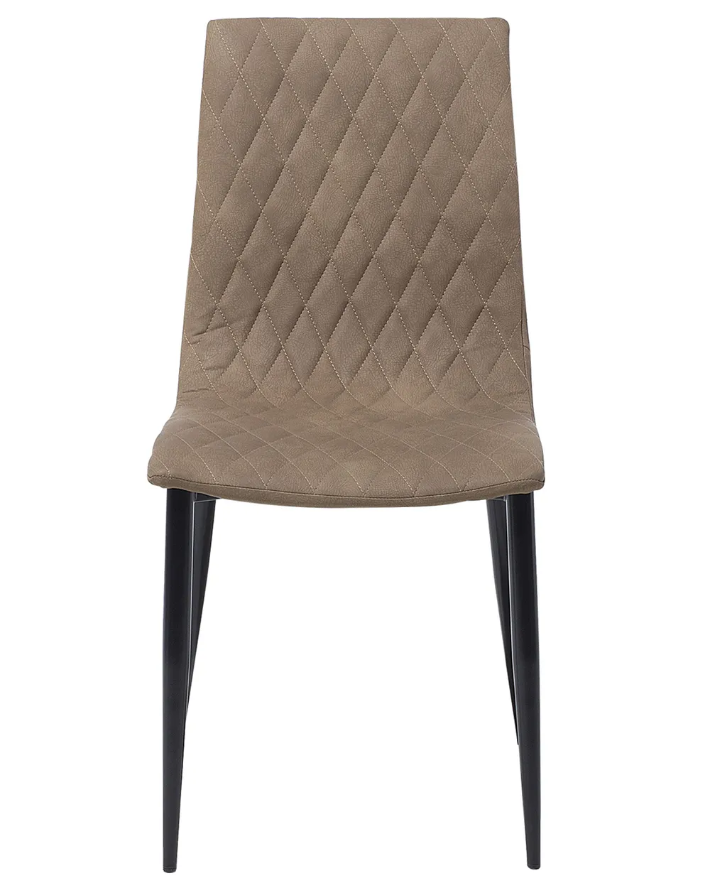 Set di 2 sedie da pranzo MONTANA Pelle sintetica Marrone chiaro_693010