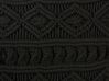 Lot de 2 coussins noirs en macramé 45 x 45 cm MUDANYA_768936