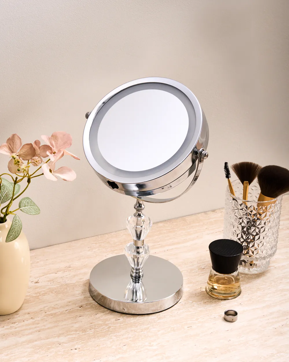 Makeup Mirror LED LAON Silver_810320