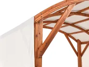 Gazebo SCOPELLO 303 cm 300 cm Fir Wood Brown/ Beige_967145