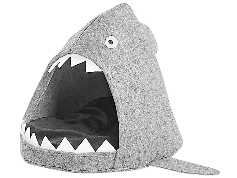 Pet Bed PIRANHA Felt Light Grey
