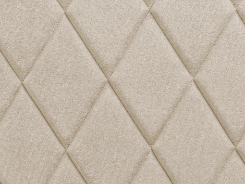 Ottoman Bed ROCHEFORT Velvet Beige 180 x 200 cm (EU Super King)_857317