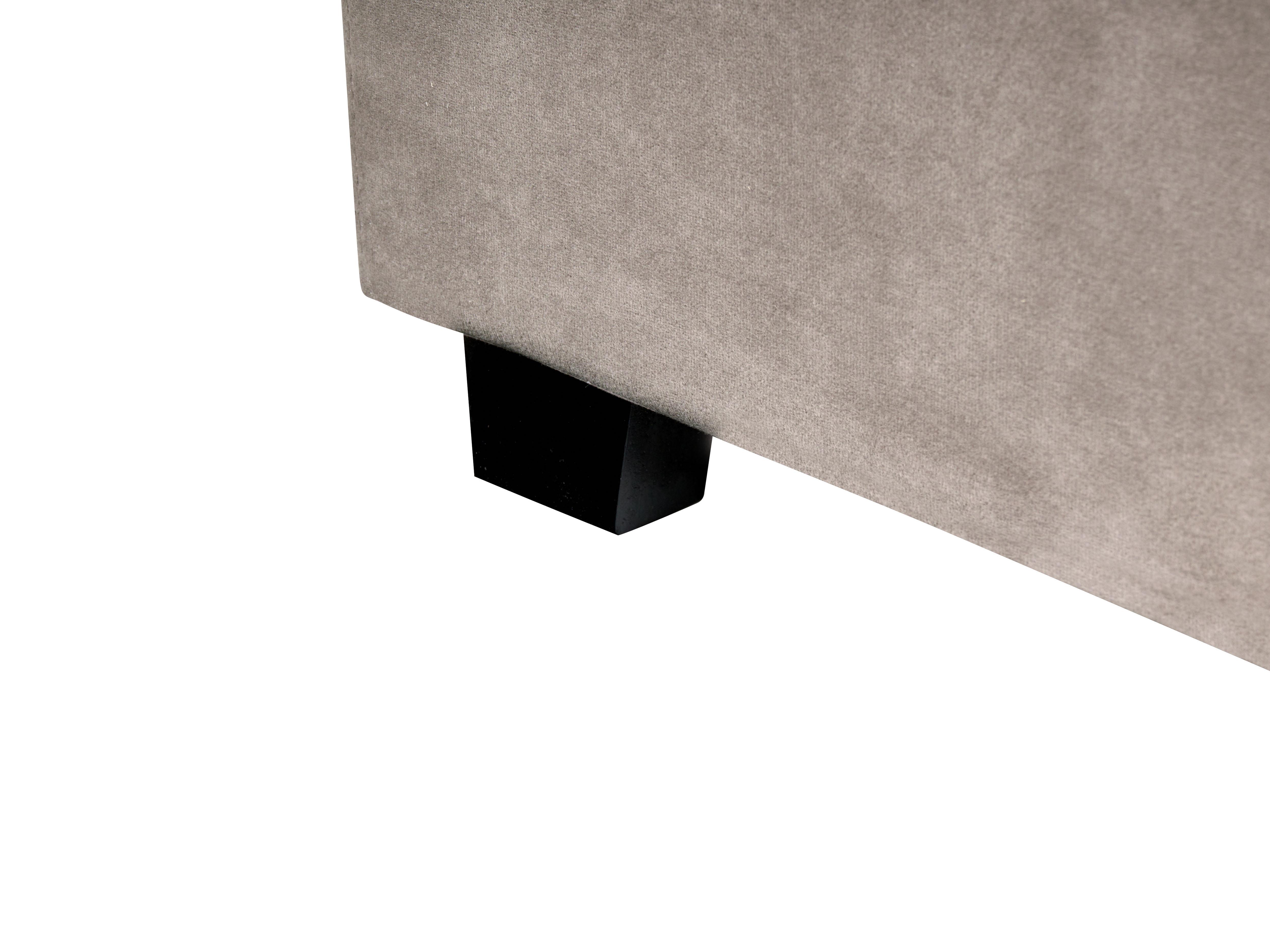 Lit à eau Velours VINCENNES 160 x 200 cm Taupe_974804