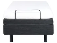 Adjustable Bed without Headboard Fabric DUKE 80 x 200 cm (EU Small Single) Dark Grey_951791
