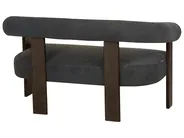 Sofa 2 Seater ILBRO Boucle Black/ Dark Brown_984888