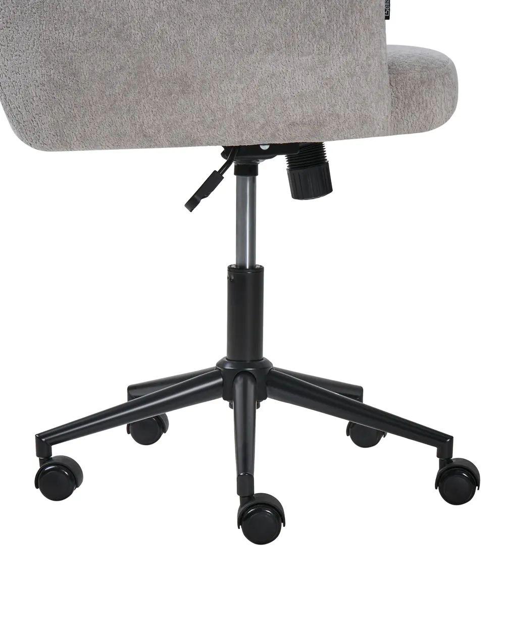 Desk Chair ALPINE Faux Fur Grey_1006601