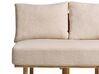 2 Seater Boucle Sofa with Table Beige SALO_932587