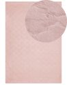 Koberec z umelej zajačej kožušiny 160 x 230 cm ružový GHARO_866745