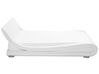 Faux Leather EU King Size Bed White AVIGNON_689040