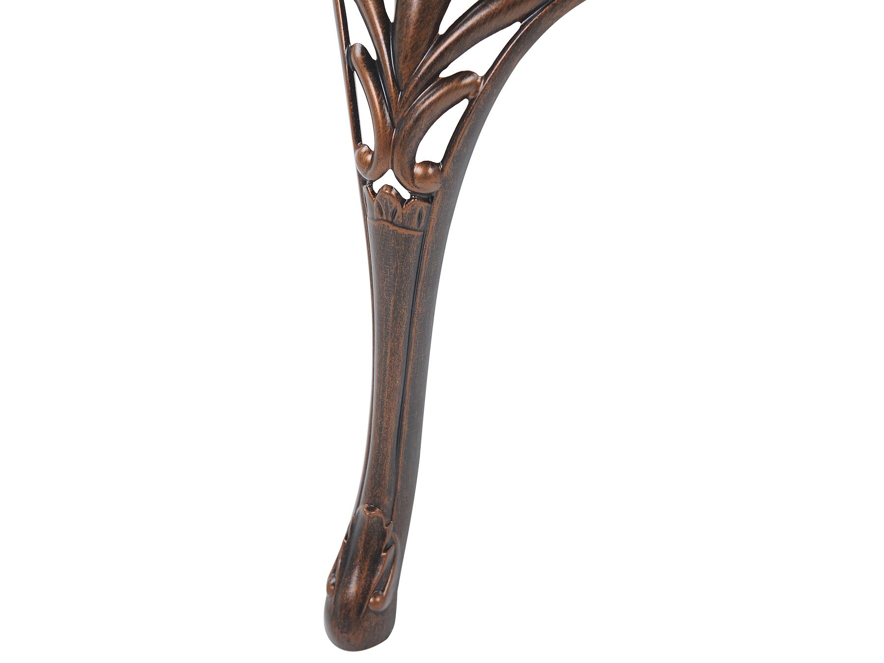 Zestaw ogrodowy metalowy stół i 6 krzeseł brązowy LIZZANO_765531