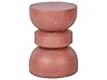 Table d'appoint FALIRO 37 cm 37 cm Effet terrasse Rouge