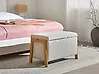 Upholstered Storage Bench EDLAND Fabric Light Beige