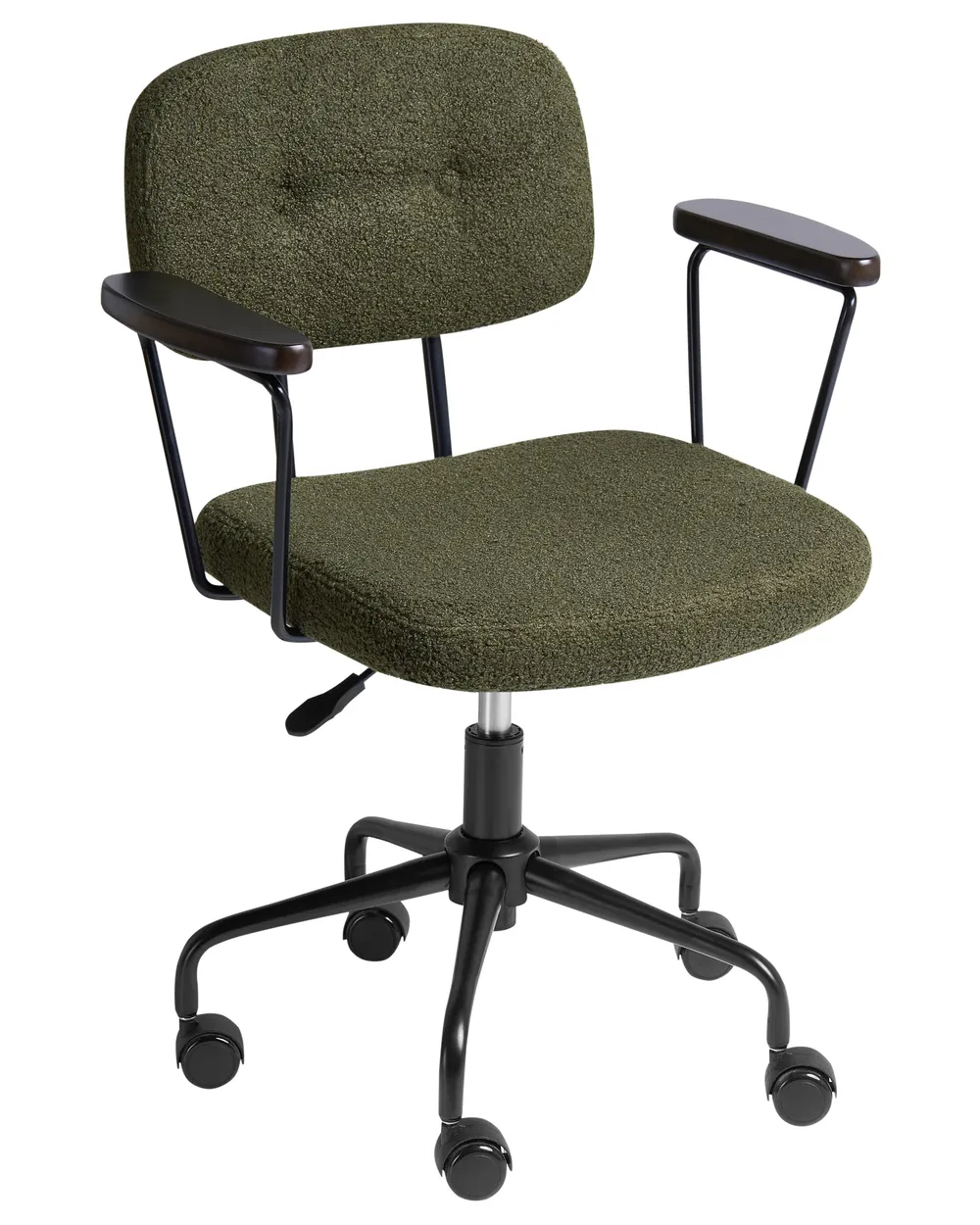 Desk Chair ALGERITA Boucle Dark Green_1055564
