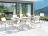 8 Seater Aluminium Garden Dining Set White VALCANETTO/GROSSETO_938318