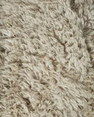 Alfombra de pelo largo CIDE Beige 140 x 200 cm_1149679