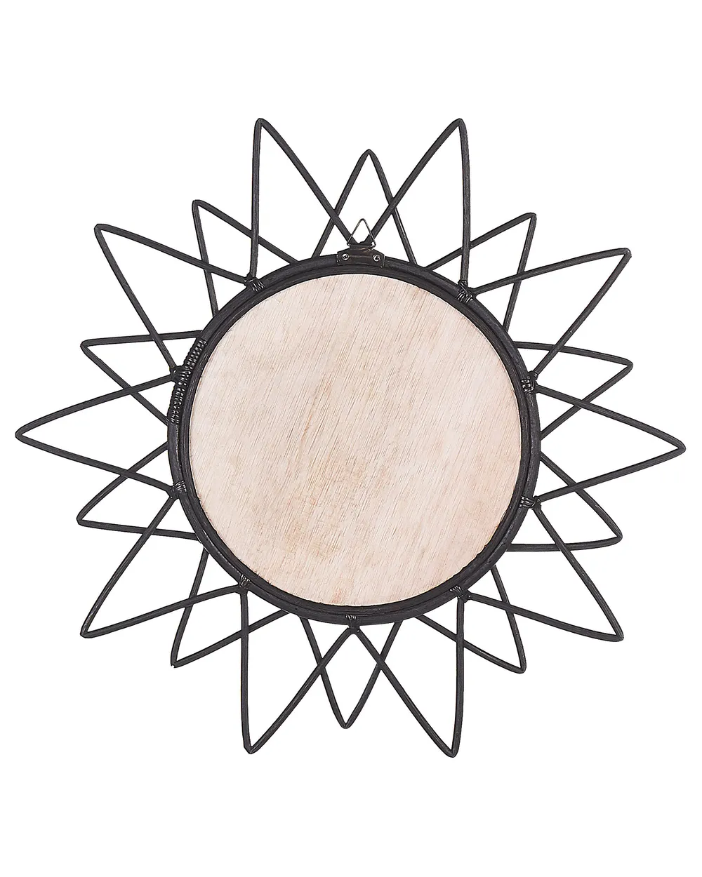 Specchio AROEK 61 cm 61 cm Rattan Nero_822224