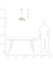 Lampadario NIGUA Rattan Naturale_995776
