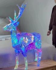 Decorazione per esterni Smart LED con App POLARIS 90 cm Renna Multicolore_1047173