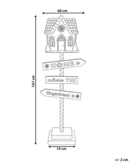 Dekoracja świąteczna ISOJOKI 107 cm Drogowskaz Kolorowy_1173709