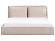 Letto matrimoniale in velluto a coste Montana - 180 x 200 cm - Beige
