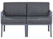 Garden Sofa Set 4 Seater ERICHE Dark Grey_978042