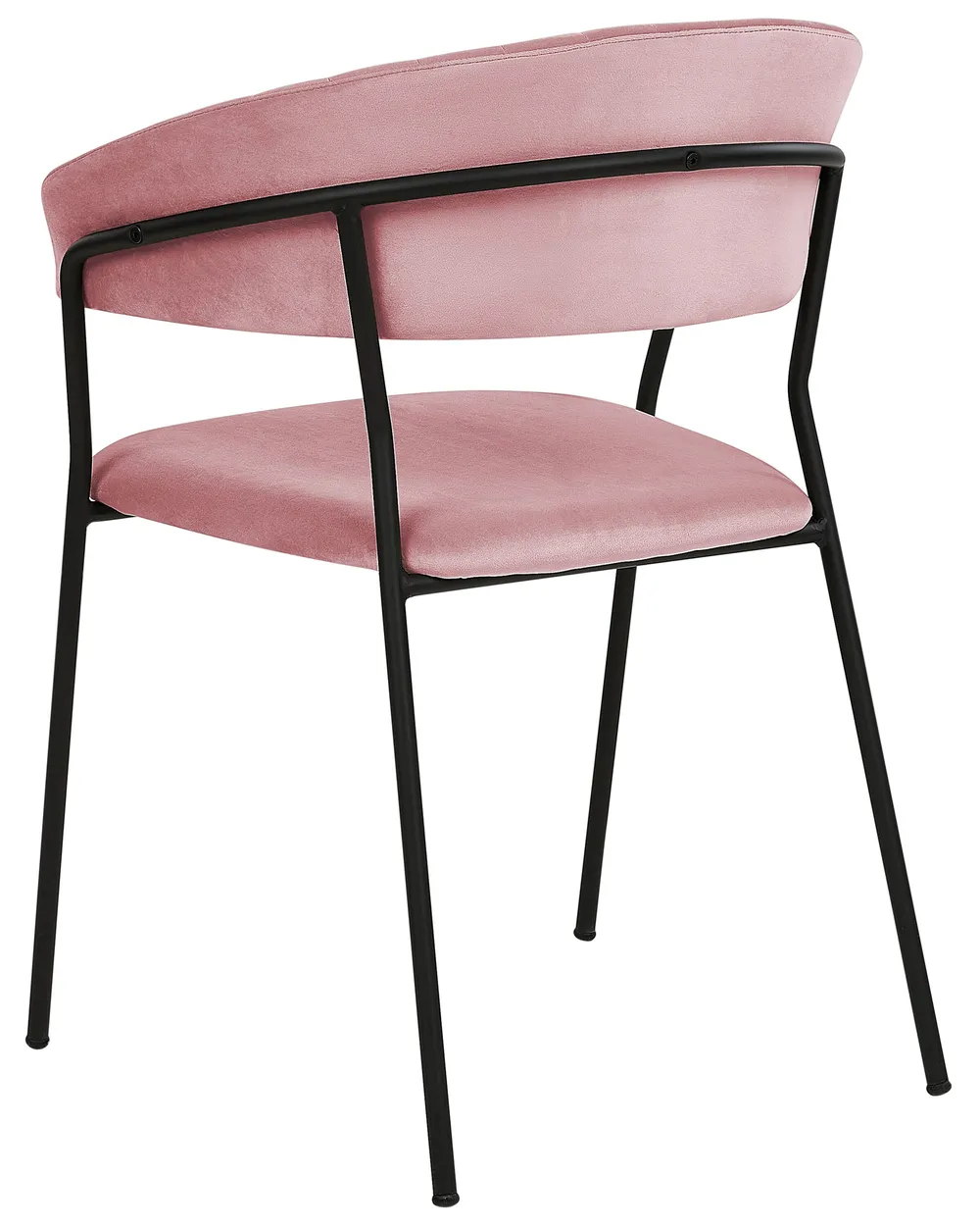 Set di 2 sedie da pranzo MARIPOSA Velluto Rosa_871964