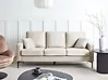 Sofa 3 Seater GAVLE Fabric Light Beige