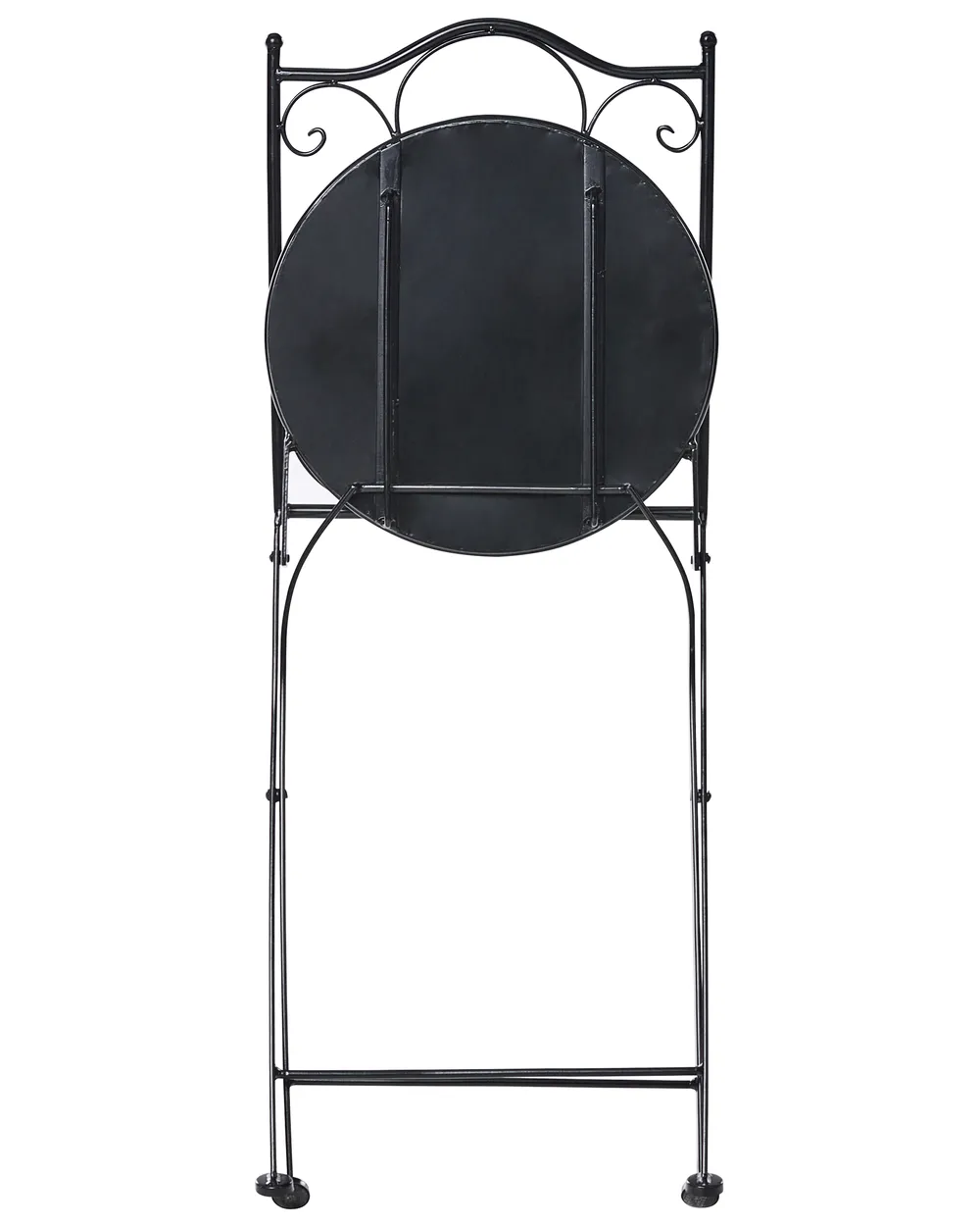 Set di 2 sedie da giardino CIVATE Metallo Nero_1066032
