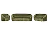 Living Room Set 6 Seater MALUNG Velvet Dark Green