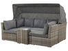 5 Seater PE Rattan Modular Garden Lounge Set Brown CORTE_776457